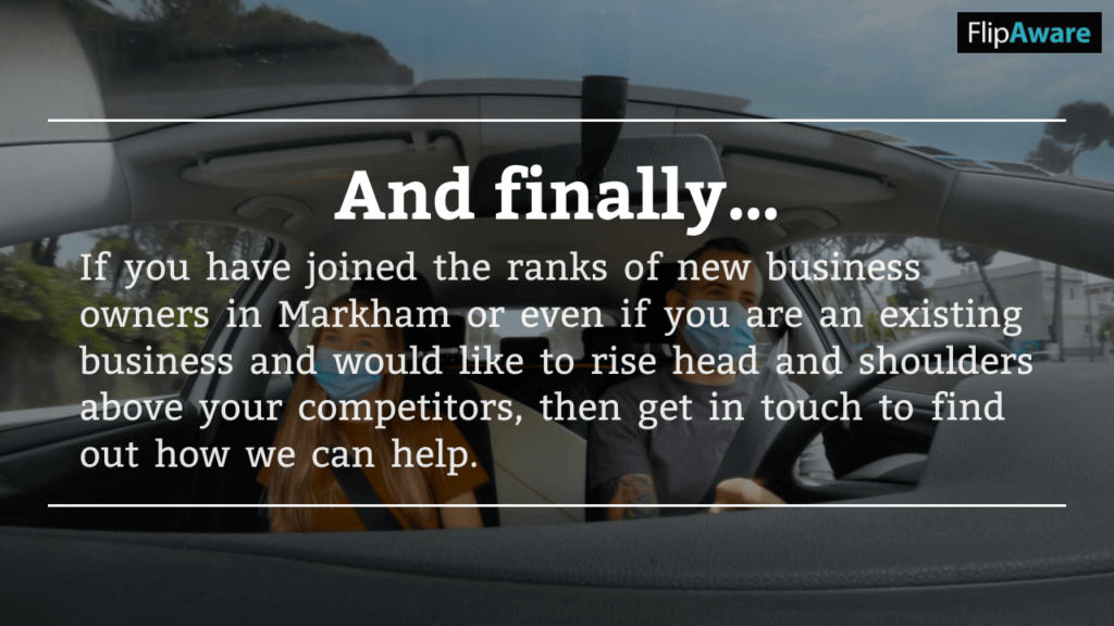 <!-- wp:heading -->
<h2>And finally…</h2>
<!-- /wp:heading -->
<!-- wp:paragraph -->
<p>If you have joined the ranks of new business owners in Markham or even if you are an existing business and would like to rise head and shoulders above your competitors, then <a href="https://www.abacusmedia.agency/contact/">get in touch</a> to find out how we can help.</p>
<!-- /wp:paragraph -->